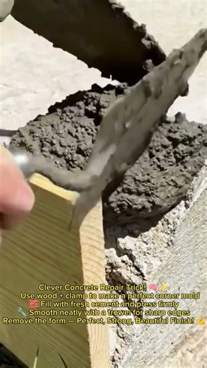 GENIUS TRICK! ⚡ How To Repair Broken Concrete Corners Perfectly! 🤩