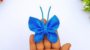 5.6K views · 26 reactions | Butterfly Making With Glitter Foam Sheet | Glitter Foam Sheet Craft Ideas Easy Craft Glitter Foam Sheet Butterfly #ButterflyMaking #FoamPaperButterfly #GlitterFoamPaperButterfly | Mr. Creator | Facebook