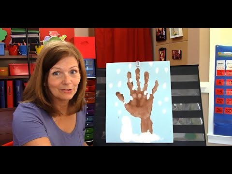 ❄️ Handprint Winter Tree Craft! (FREE Online Preschool Lesson) 🤚