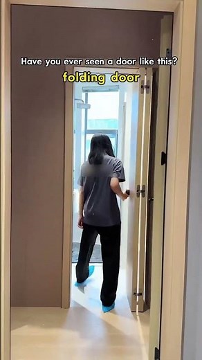 If It Doesn’t Fully Fold… Is Sliding Better? 👀#doors #shorts #folding #folder #interiordesign