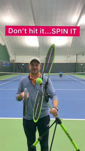 More topspin means more control. #tennis #tennistips #tennislessons #tennisplayer #tennispro #2minutetennis