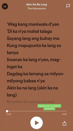 Akin Ka Na Lang - Itchyworms: Complete Lyrics and Chords