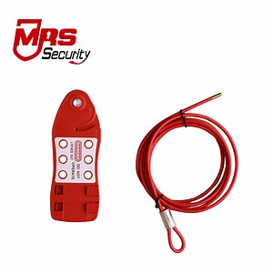 [Hot Item] Red Adjustable Steel Material Cable Lockout Tagout for Locking Valves