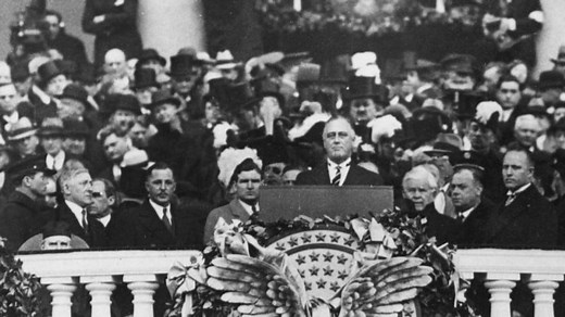 1933: FDR projects optimism in speech