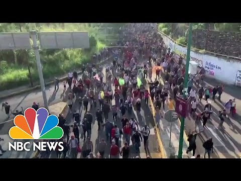 Migrant Caravan: Thousands In Mexico Moving Towards U.S. Border