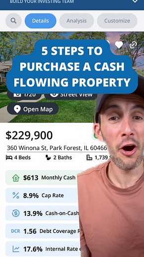 BiggerPockets on Instagram: "📍Buying a cash-flowing rental like this one?⁣ Here’s how to do it in 5 simple steps 👇⁣ 1️⃣ Set your strategy – What’s your end goal? Cash flow? Appreciation? Freedom? Define it first.⁣ 2️⃣ Pick your market – Not all cities work for all strategies. Choose one that aligns with your goals.⁣ 3️⃣ Build your buy box – Set criteria: price, size, beds/baths, etc.⁣ 4️⃣ Find deal flow – MLS, agents, wholesalers—start getting deals that fit your buy box.⁣ 5️⃣ Analyze, negotia