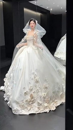 Beautiful Princess Wedding Dress | Luxury Bridal Gown Try On | Dream Wedding Look”