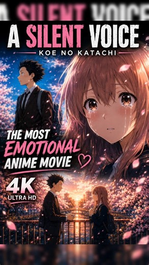 A Silent Voice 😭💔 | The Most Emotional Anime Movie | 4K Edit | Koe no Katachi #shorts