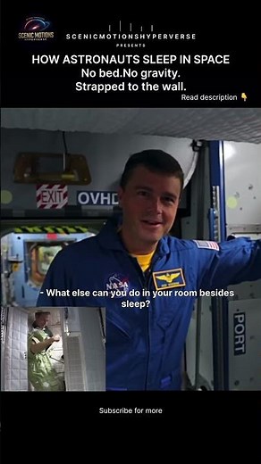 How Astronauts Sleep in Space Without Falling 😳🚀
