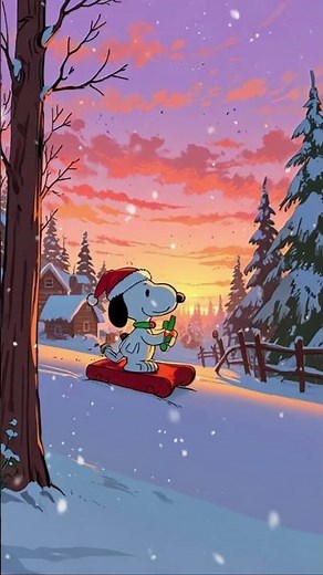 Snoopy’s Cozy Snow Day ☕ Smooth Lofi for Winter Peace
