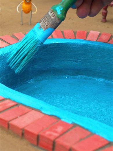 Creating Mini Swimming Pools Using Mini Bricks