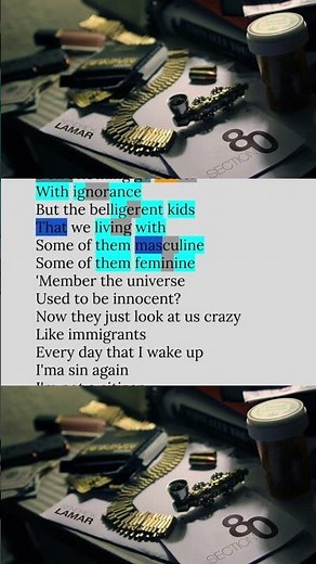 Kendrick Lamar, Chapter Ten | Rhyme Scheme Highlighted