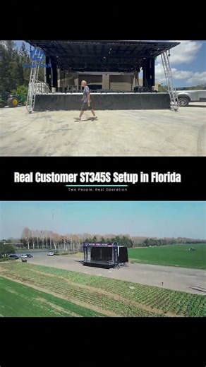ST345S Mobile Stage Trailer — real customer setup + official demo in one video! #trailer