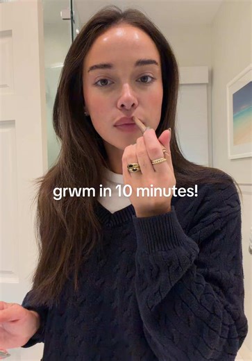 an easy 10 minute grwm ♥️ happy new year’s eve!!! #grwmroutine #grwm #skincareroutine #makeuproutine #10minutemakeup