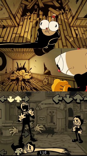 FNF AAA Bendy x Cuphead Ink Street - Friday Night Funkin #bendy #cuphead #street