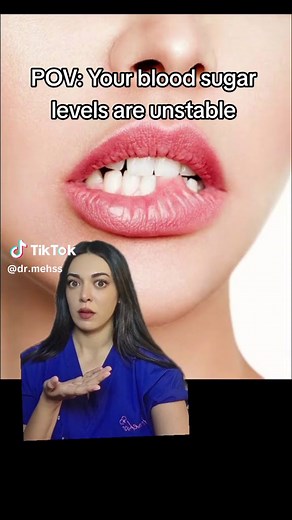 Unstable blood sugar levels can contribute to lip biting as a coping mechanism for stress or anxiety, and it may also be triggered by dry mouth caused by high blood sugar. However, lip biting can be influenced by multiple factors such as stress, anxiety, habit formation, and dryness. Unstable blood sugar levels can also have various physical, skin, and hair-related effects. These include increased oiliness or acne-prone skin, skin dryness or dehydration, slow wound healing, susceptibility to ski