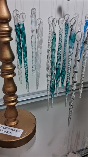 Have you seen these art glass sparkly icicles that are made here in Mission? TurtleBeads Studio restocked them just now!!! Comes in sets of 36 at $200.00, sets of 12 at $75, sets of 3 for $15. Also available in sets of 3 longer ones at $25! The TurtleBeads Studio can be found inside our yarn shop Trendy or what Knot Yarns & Gifts on 1st Ave. @followers | Trendy or what Knot Yarns & Gifts