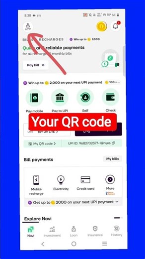 Navi UPI QR Code Kaise Nikale 📱 | Scan & Pay Code 2026 | Navi App Trick
