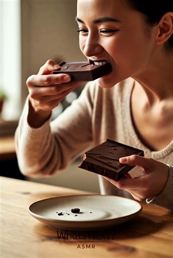 That chocolate snap… 🍫 #asmr