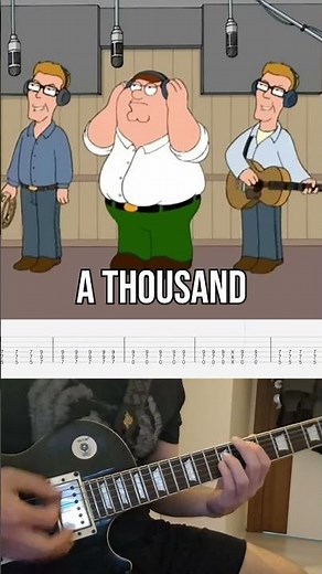 Family Guy - Peter Sings With The Proclaimers - Guitar Cover with TABS! - I'm Gonna Be (500 miles)