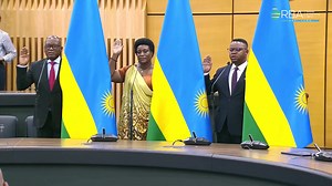 These are three cabinet ministers being sworn in today in Rwanda. What colonialism did to us as Africans was to strip us of our languages in official life, to strip us of our names, and to strip us of our spirituality. Countries like Rwanda, which are often mentioned when people talk about African nations that are organised and performing well, are not succeeding by accident. They are following a deliberate and methodical path that has led to their progress. One of the key steps on that path has