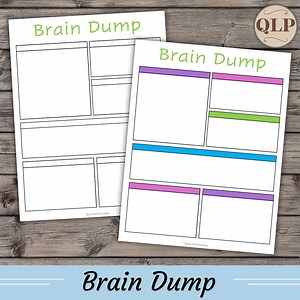 Box Brain Dump Worksheet, Printable Productivity Planner (PDF) - Etsy