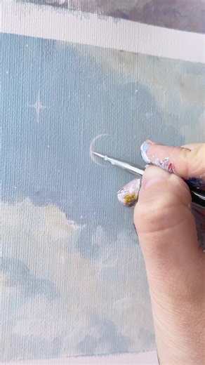 Acrylic Clouds Painting Tutorial for Aesthetic Art