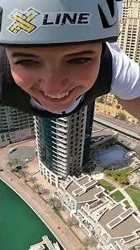 XLINE Zipline Dubai Marina - 170m above ground with 80km/h speed!