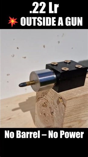 Exploding OUTSIDE a Gun BARREL .22 Lr vs Ballistic Hand #experiment #mrmichal #22longrifle