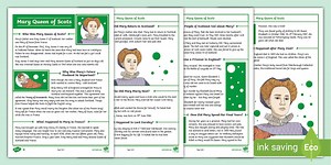Mary Queen of Scots Differentiated Fact Files