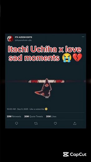 Itachi Uchiha x love sad moments😭💔