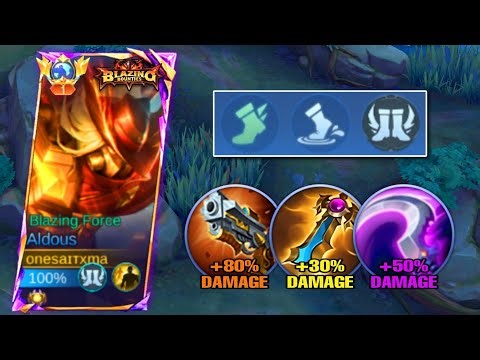 ALDOUS NEW BEST INSANE DAMAGE BUILD AND NEW EMBLEMSET FOR FAST FARM 650 STACK!!!🔥 - Mobile Legends