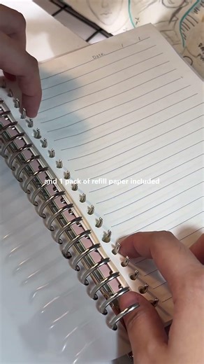 Binder notebooks in pastel