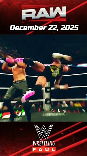 RAW 12/22/2025 Highlights | All MATCHES Edit 🔥 #wwe #wweraw #wrestling #cmpunk #highlights #raw