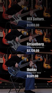 Multi-Scale 5-String Showdown:Ibanez vs Strandberg vs HEX HEX Guitars / NB505 Metallic Rose Gold $976.00 Strandberg / Boden Bass Standard 5 Charcoal 2024 $2,765.00 Ibanez / EHB5MSBSP-MAM $1,627.00 ✈️ FREE Worldwide Shipping! ⭐️Duties & Taxes are also FREE! > (Everything is included in the price – no hidden fees.) 🛍️Shopping URL is in our bio. 🫱@geek_in_box You can contact us via DM or email. email info@bassick.jp #geekinbox #gibbasstagram #bass #bassguitar #bassplayer #basslife #bassgear #inst