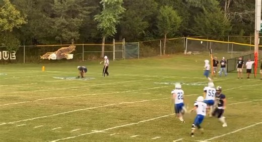 🦅 Rye Cove’s Paco Rose does his best Desean Jackson impression as he takes the muffed kick off TO THE CRIB! 🔥to start the game against Castlewood! 🏈🚨 | Fresh Off The Clock