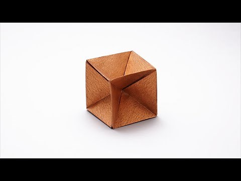 Origami Cube Skeleton (Shuzo Fujimoto)
