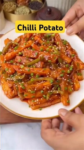 "CRISPY Chilli Potato Recipe! 🔥 EASY Homemade Street Style | Perfect Snack"