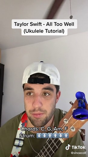 Taylor Swift - All Too Well on the Uke! The chords stay the same throughout. Any other Red requests let me know 🤣 #easyukuleletutorial