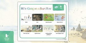 We're Going on a Bear Hunt Word Mat