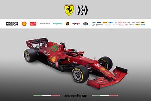 Com detalhe em verde, Ferrari apresenta novo carro para temporada 2021