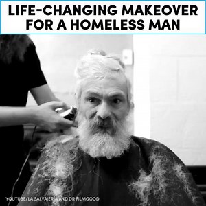 This dramatic makeover is a life-changing moment in the life of a homeless man. More about this story here: http://bit.ly/2nBcdvZ | Mic