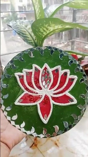 Lippen Art Video 🌸 | Lotus Design for Beginners| Easy but Creative| Unique & Traditional Artwork.