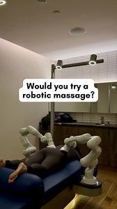 ROBOTIC MASSAGES 🤖 I recently checked out a robotic massage at Equinox (@equinox) gym in NYC called Aescape, and it was an interesting experience. They offer massage sessions from 15 minutes to an hour, and depending on the length, they cost between $30 and $120. You customize your massage using a computer screen, and it’s fully robot-operated.The best part? You don’t need to be an Equinox member to try it out! While it’s a cool concept, I still prefer to get a massage from a human. This is an 