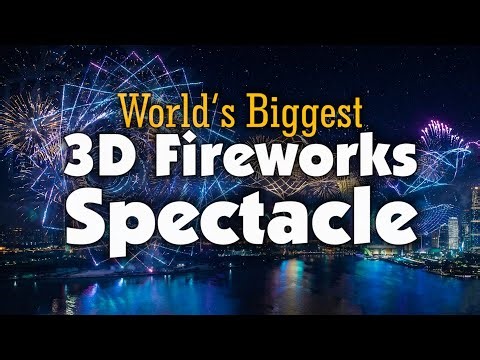 🌌 3D Fireworks Spectacle in 4K Ultra Resolution – Futuristic Sky Art & Digital Pyro Show ✨🎆