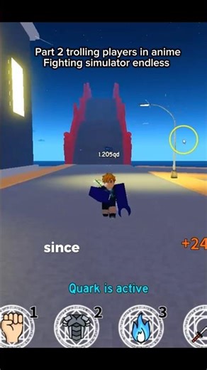 Trolling players in anime fighting simulator endless #roblox #fyp #animefightingsimulator