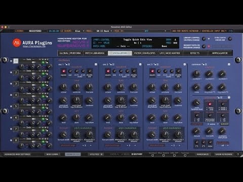 Novation Supernova II & Clavia Nord Editor Editors - BETA first look