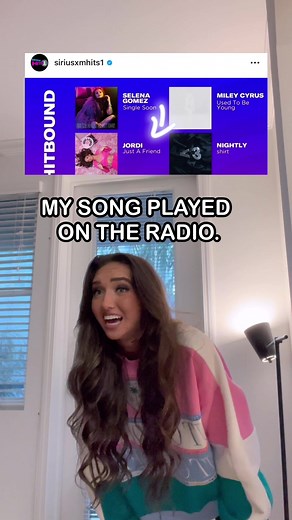 CANNOT BELIEVE MY SONG WAS ON THE RADIO!!😭 Have you streamed “Just a friend”? 🤭 #newmusic