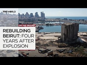 How much restoration has been done four years after the Beirut port explosion?