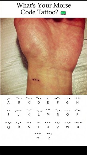 What's Your Morse Code Tattoo? 📟✨ #shorts